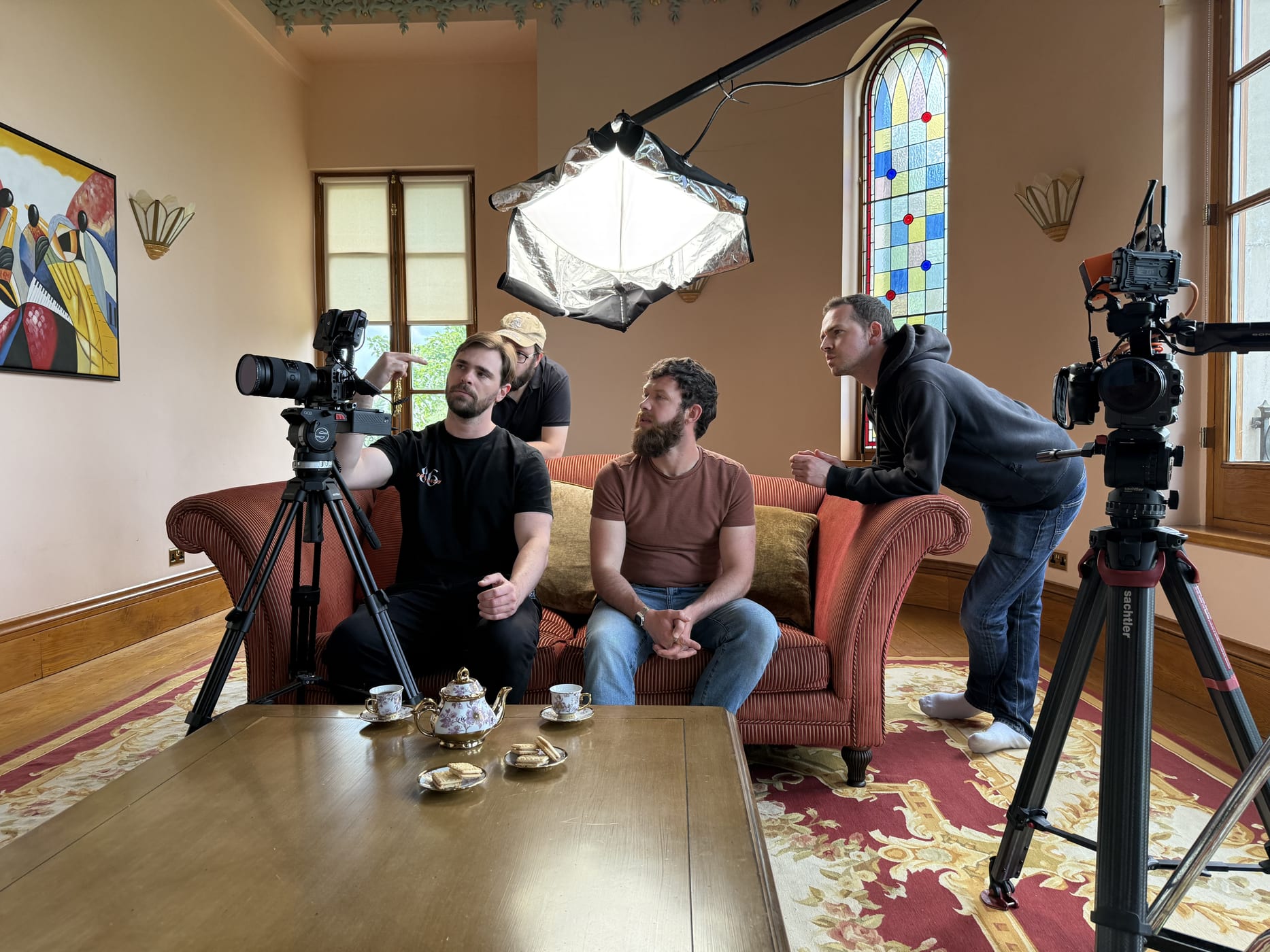 Dashing Pictures crew preparing a camera setup